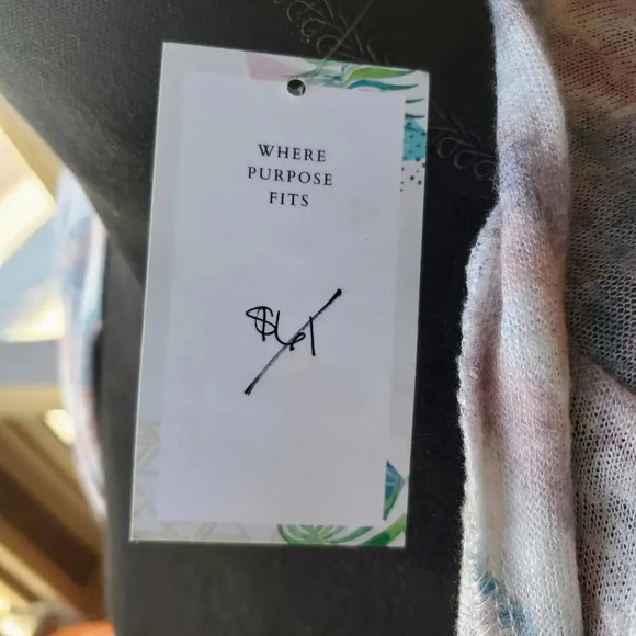 NWT Amelia James Size Medium M Pastel Chevron Duster Cardigan - Picture 3 of 12